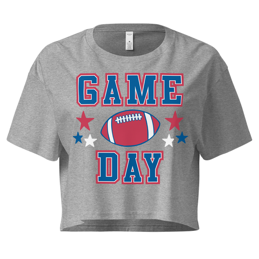 QUEEN'S CITY "Game Day Football" Women's Crop Top