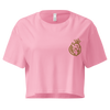 QUEEN'S CITY Logo Women’s Embroidered Crop Top (Pink with Gold)