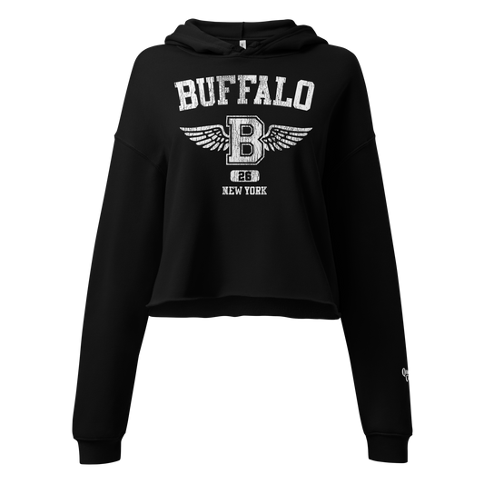 QUEEN'S CITY "Buffalo Angel" Crop Hoody