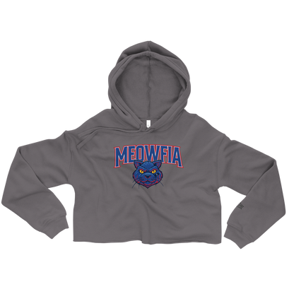 "Meowfia" Crop Hoody