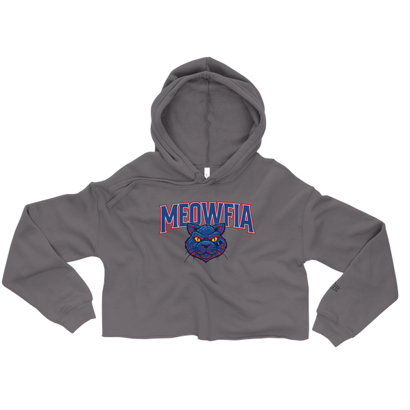 "Meowfia" Crop Hoody