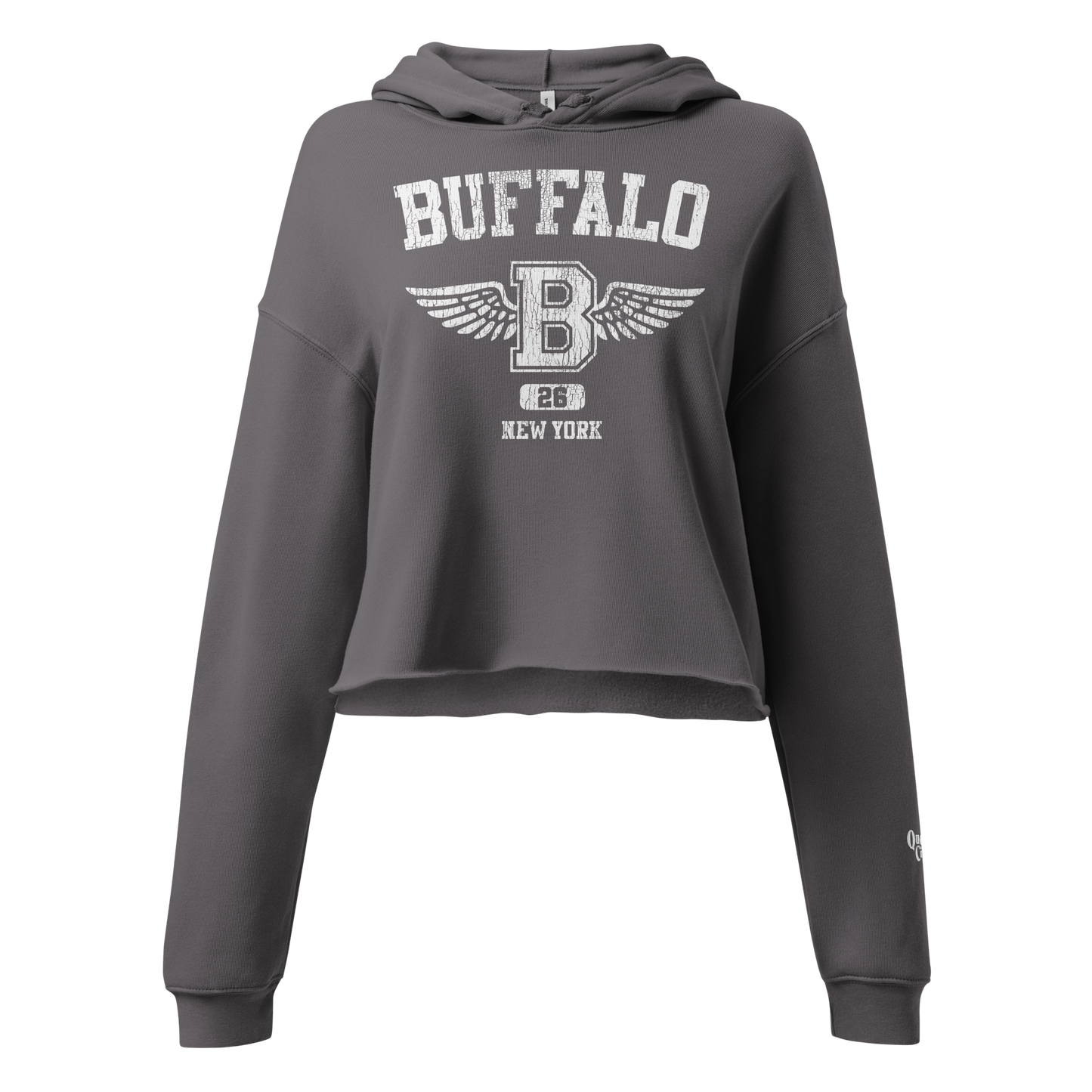 QUEEN'S CITY "Buffalo Angel" Crop Hoody