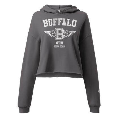 QUEEN'S CITY "Buffalo Angel" Crop Hoody