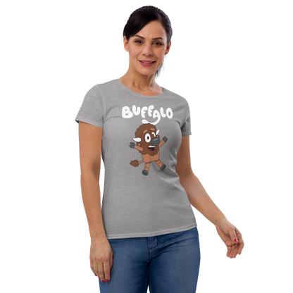 "Buffaloey" Ladies T-Shirt (Heather Gray)