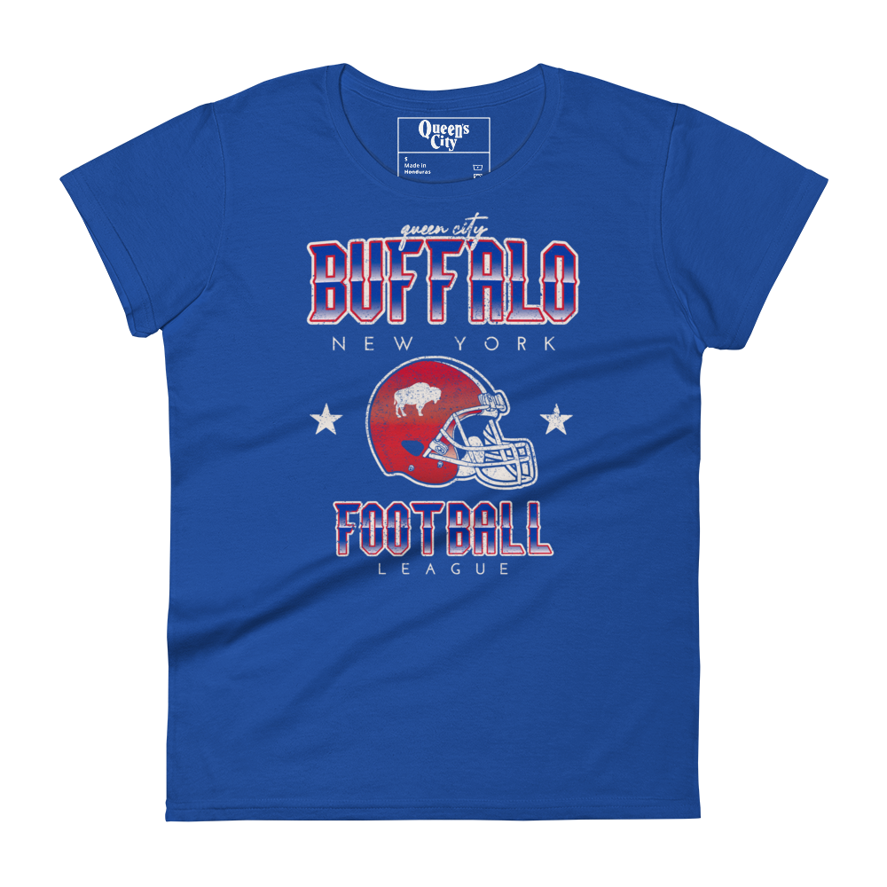 QUEEN'S CITY Vintage Buffalo Football Women's T-Shirt