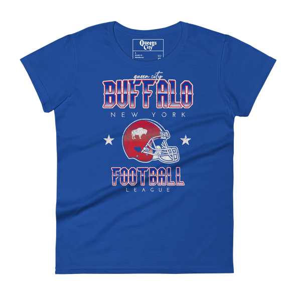 QUEEN'S CITY Vintage Buffalo Football Women's T-Shirt