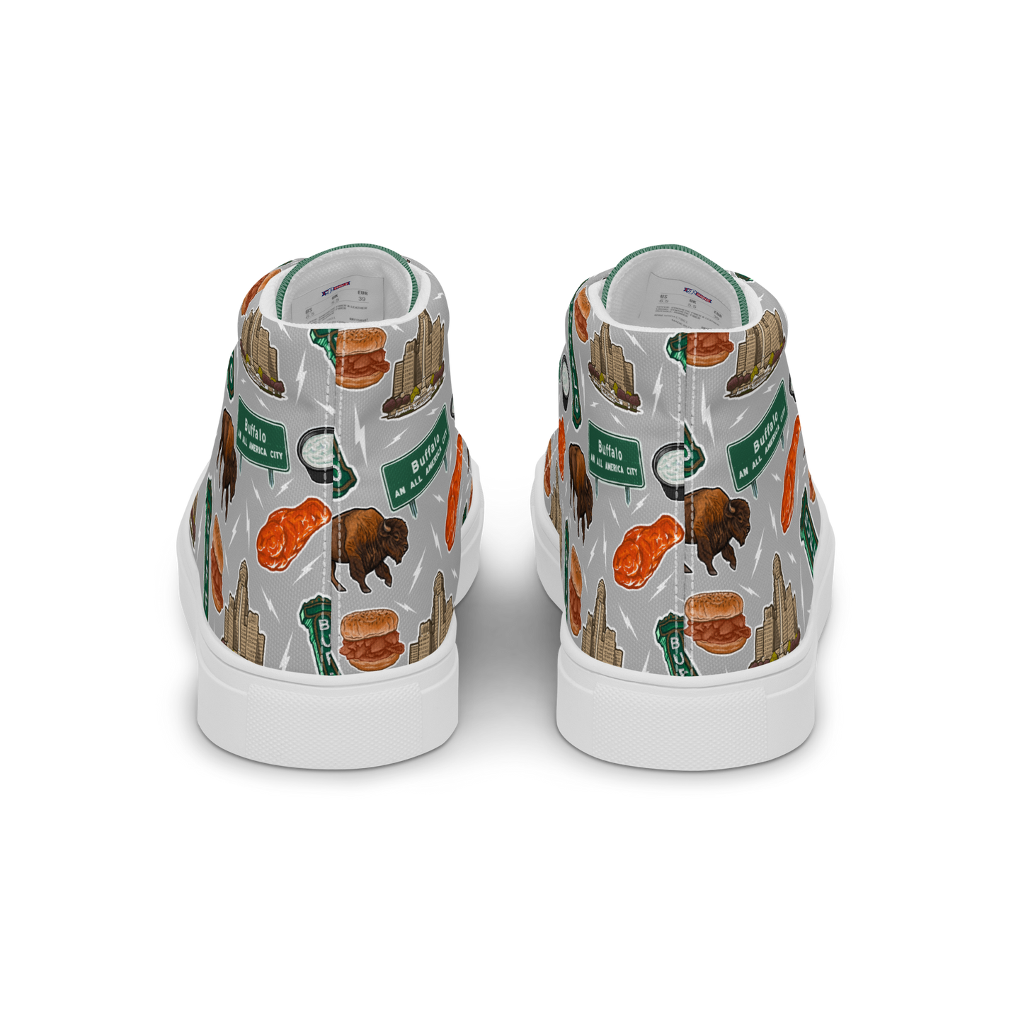 Exclusive "I'm So Buffalo" Women’s High Top Canvas Shoes