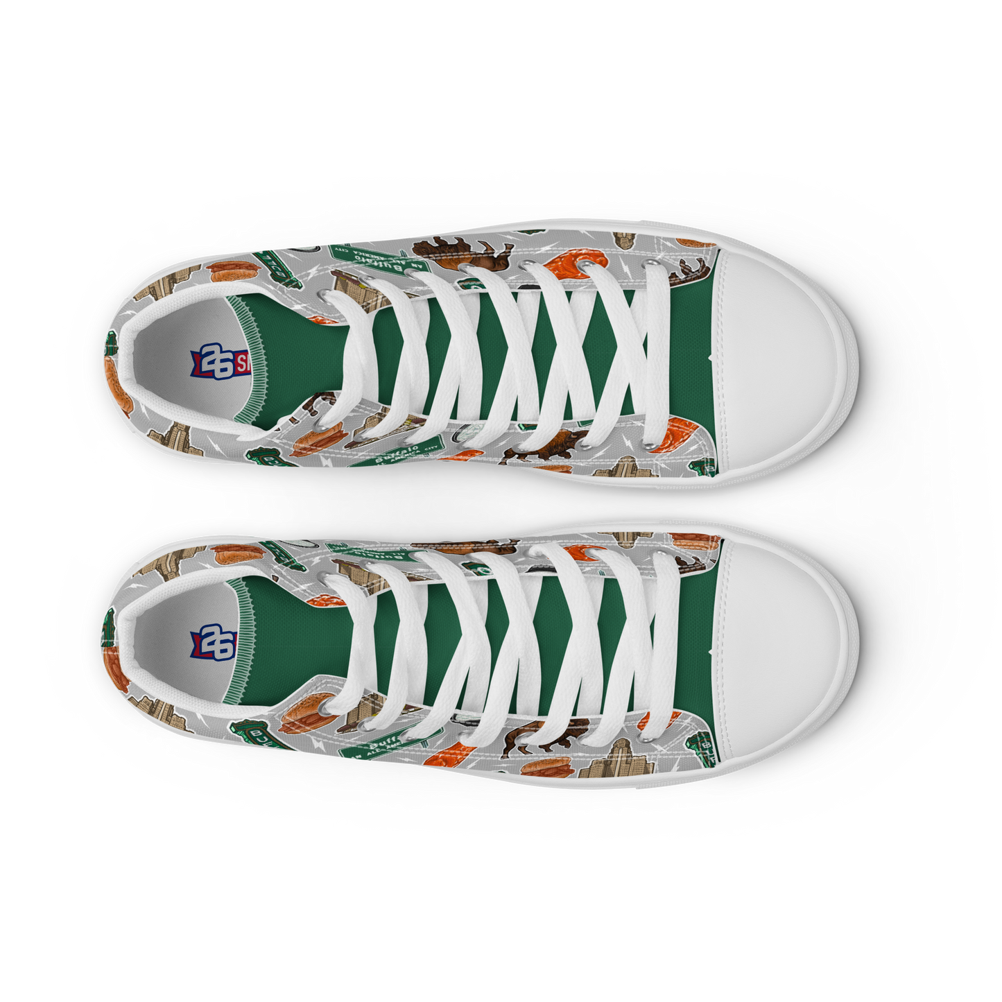 Exclusive "I'm So Buffalo" Women’s High Top Canvas Shoes