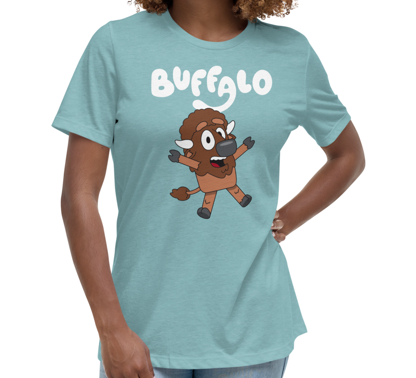 Heather Blue Lagoon (52% cotton, 48% polyester)