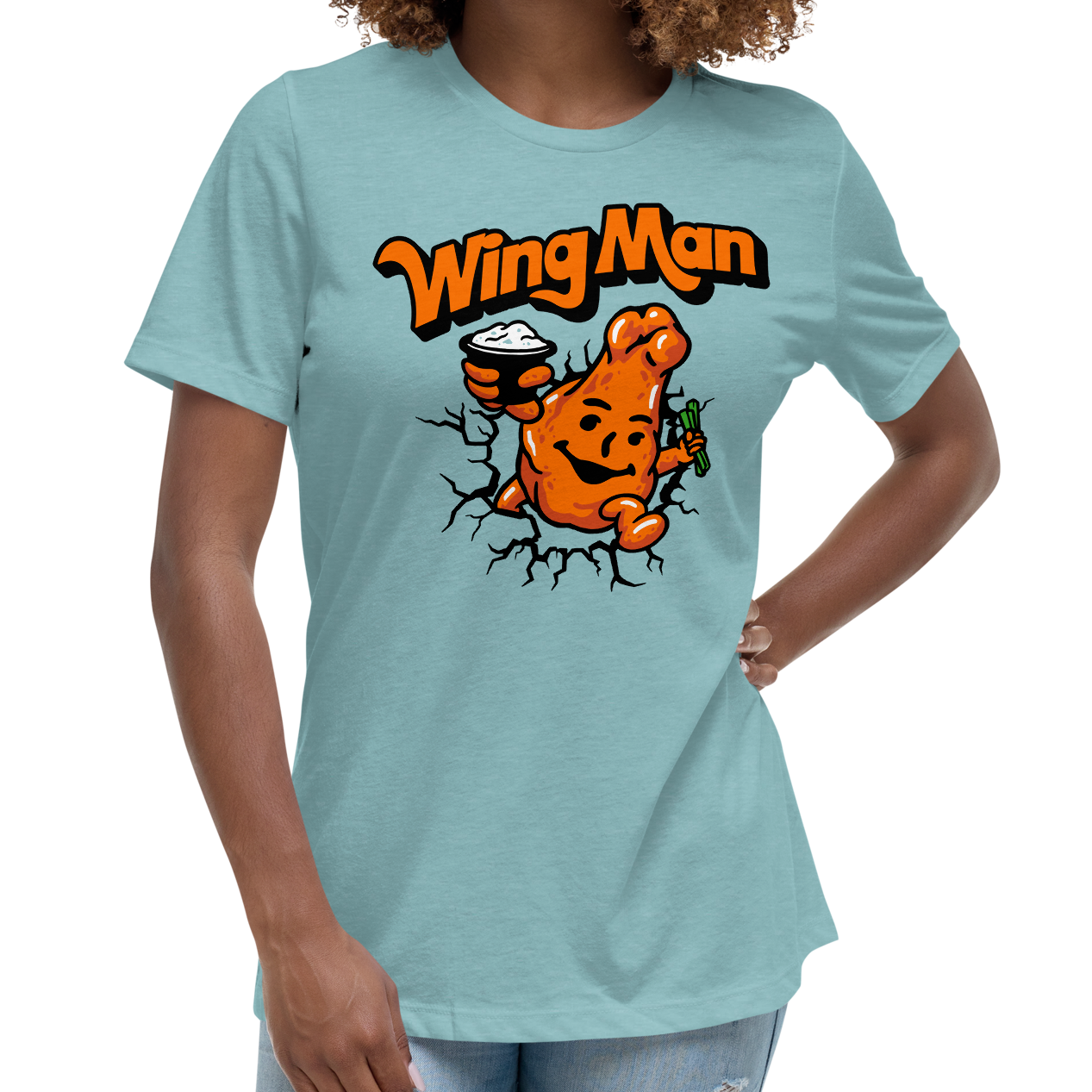 Heather Blue Lagoon (52% cotton, 48% polyester)