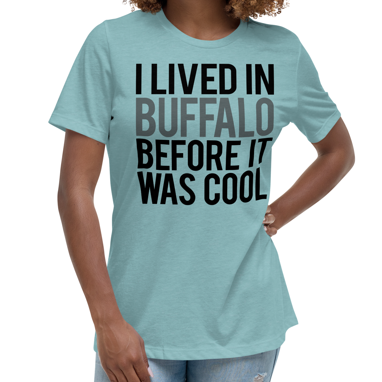 Heather Blue Lagoon (52% cotton, 48% polyester)