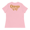 QUEEN'S CITY Logo Women's Relaxed Embroidered T-Shirt