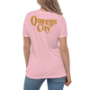 QUEEN'S CITY Logo Women's Relaxed Embroidered T-Shirt