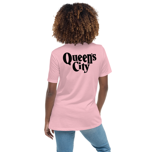 QUEEN'S CITY Logo Women's Relaxed T-Shirt