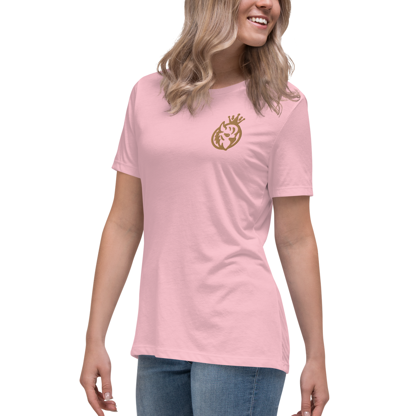 QUEEN'S CITY Logo Women's Relaxed Embroidered T-Shirt