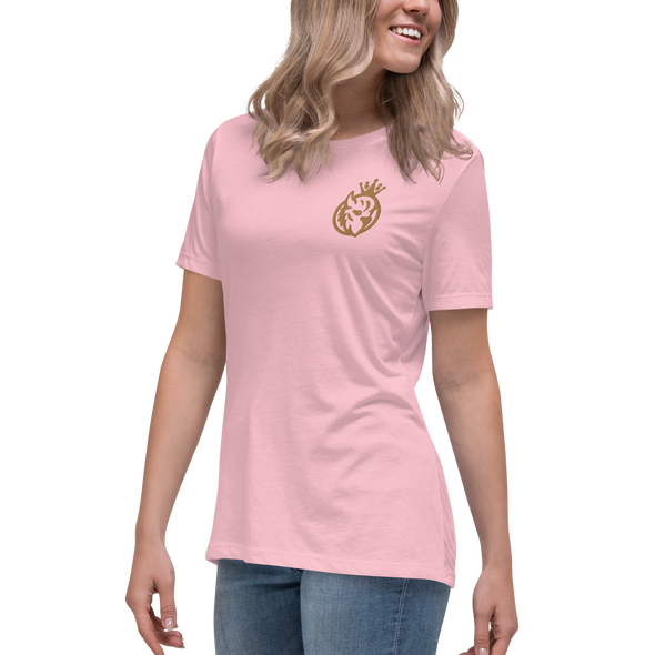 QUEEN'S CITY Logo Women's Relaxed Embroidered T-Shirt