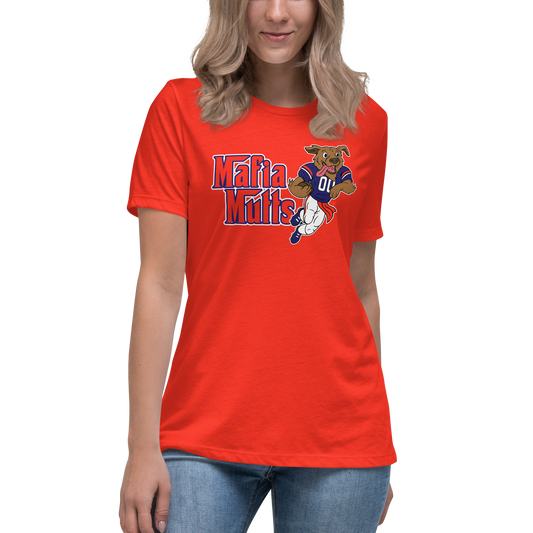 "Mafia Mutts" 2023 Ladies T-Shirt (Poppy Red)