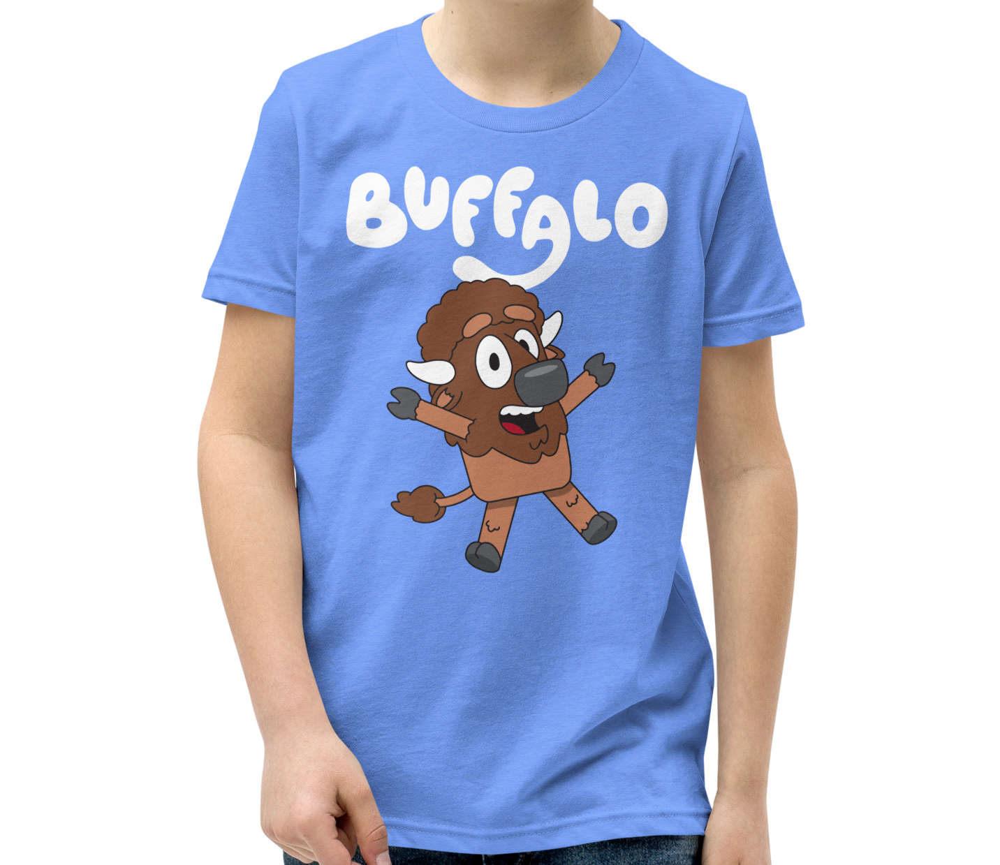 Columbia Heather Blue (52% cotton, 48% polyester)