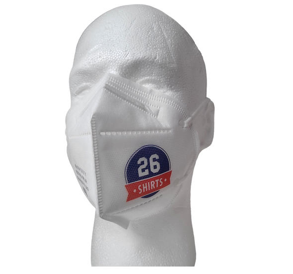 26 Shirts logo N95 masks, pack of 3