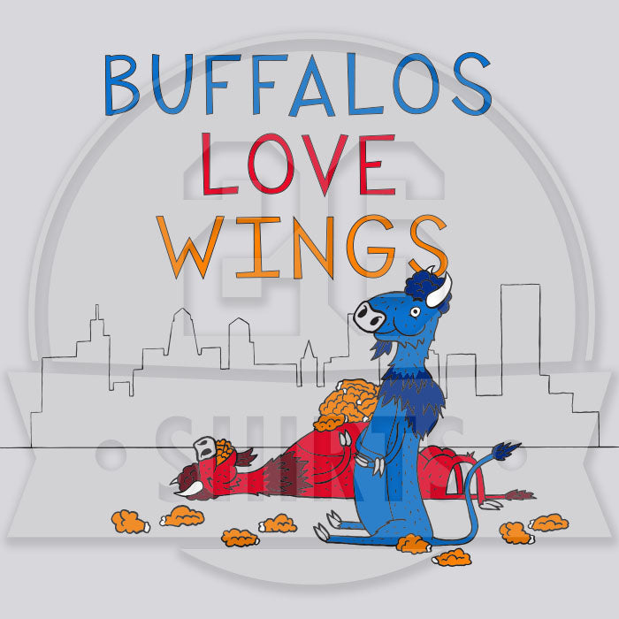 "Buffalos Love Wings" Unisex T-Shirt