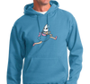 Sweatshirt Hoody, Columbia Blue (50% cotton, 50% polyester)