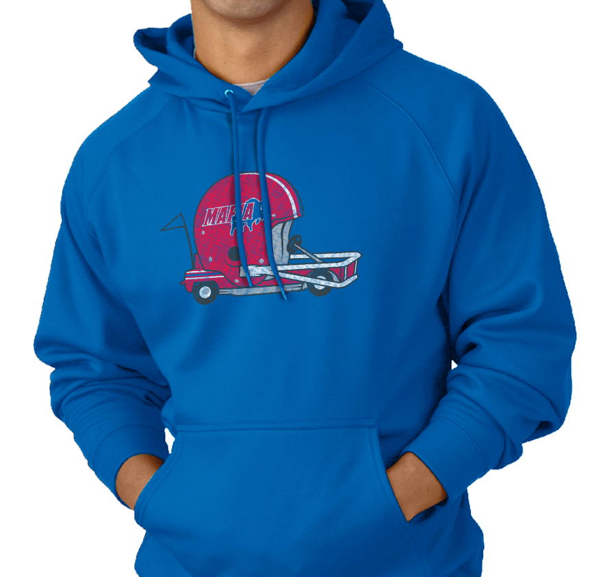 Sweatshirt Hoody, Royal (50% cotton, 50% polyester)