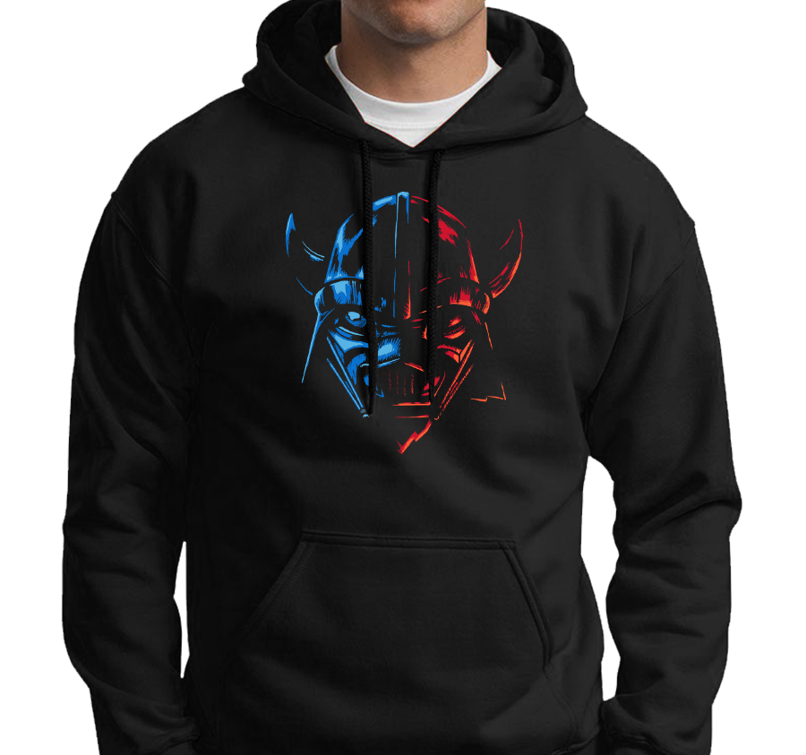 Sweatshirt Hoody, Black (50% cotton, 50% polyester)