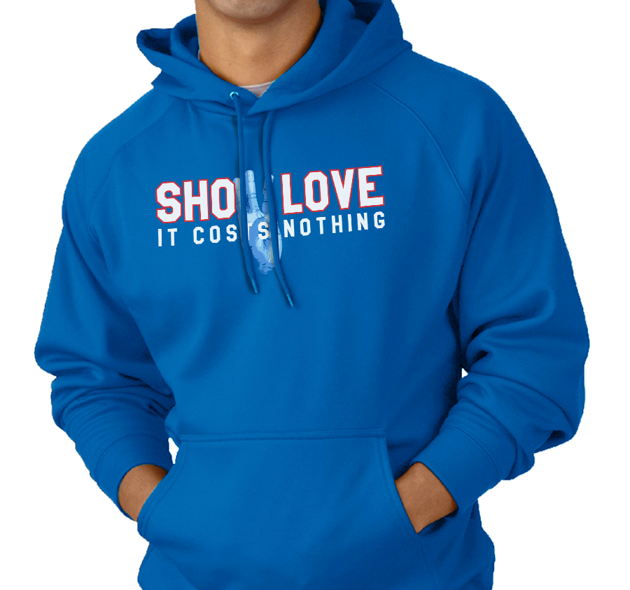 Sweatshirt Hoody, Royal (50% cotton, 50% polyester)