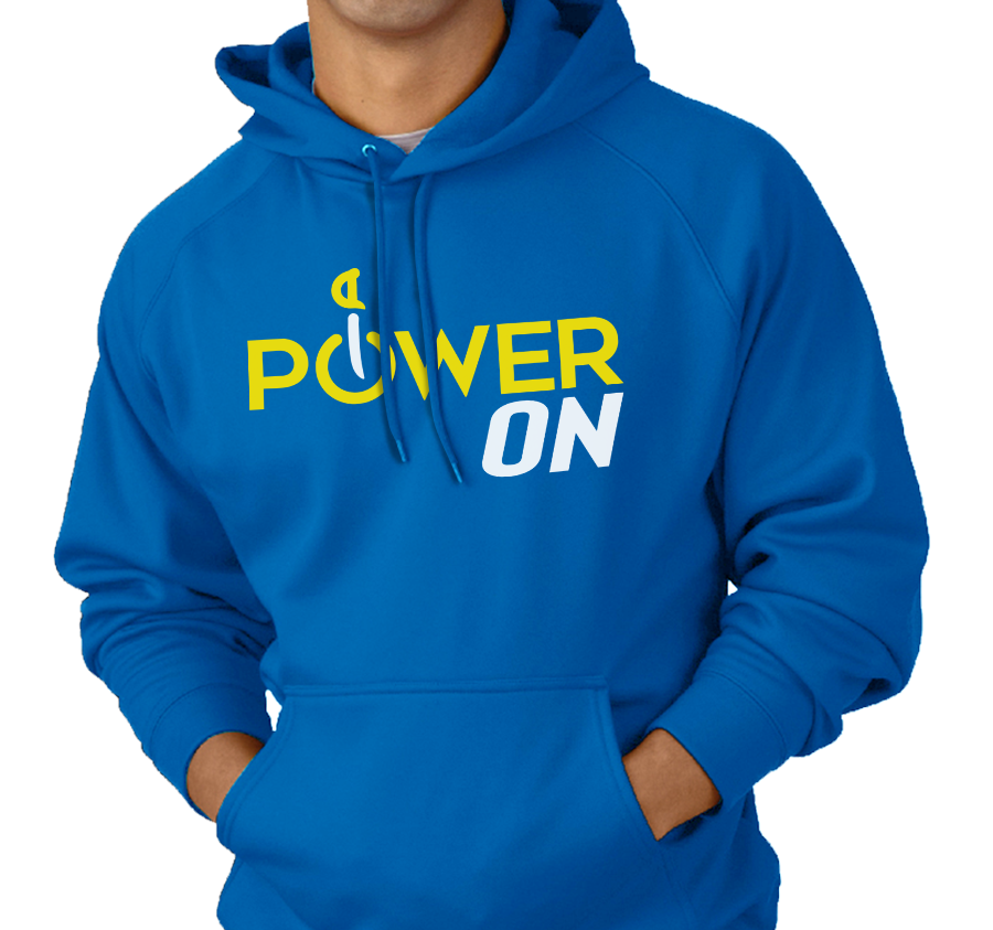 Sweatshirt Hoody, Royal (50% cotton, 50% polyester)