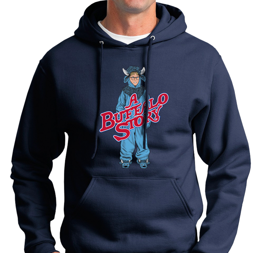 Sweatshirt Hoody, Navy (50% cotton, 50% polyester)