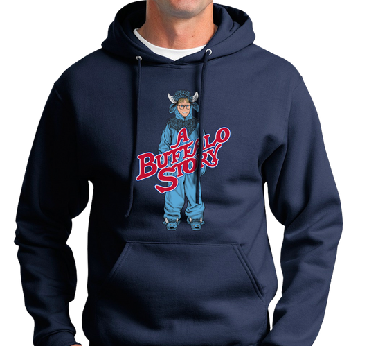 Sweatshirt Hoody, Navy (50% cotton, 50% polyester)