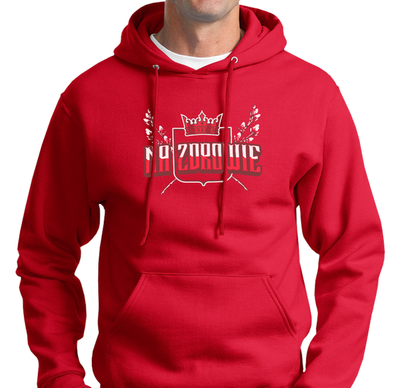 Sweatshirt Hoody, Red (Polish version), 50% cotton, 50% polyester