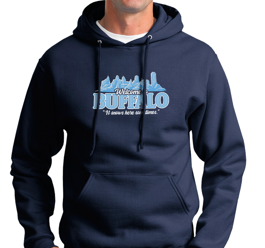 Sweatshirt Hoody, Navy (50% cotton, 50% polyester)