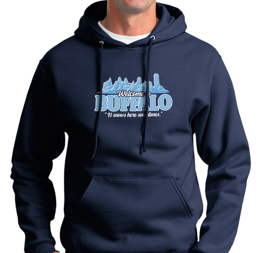 Sweatshirt Hoody, Navy (50% cotton, 50% polyester)