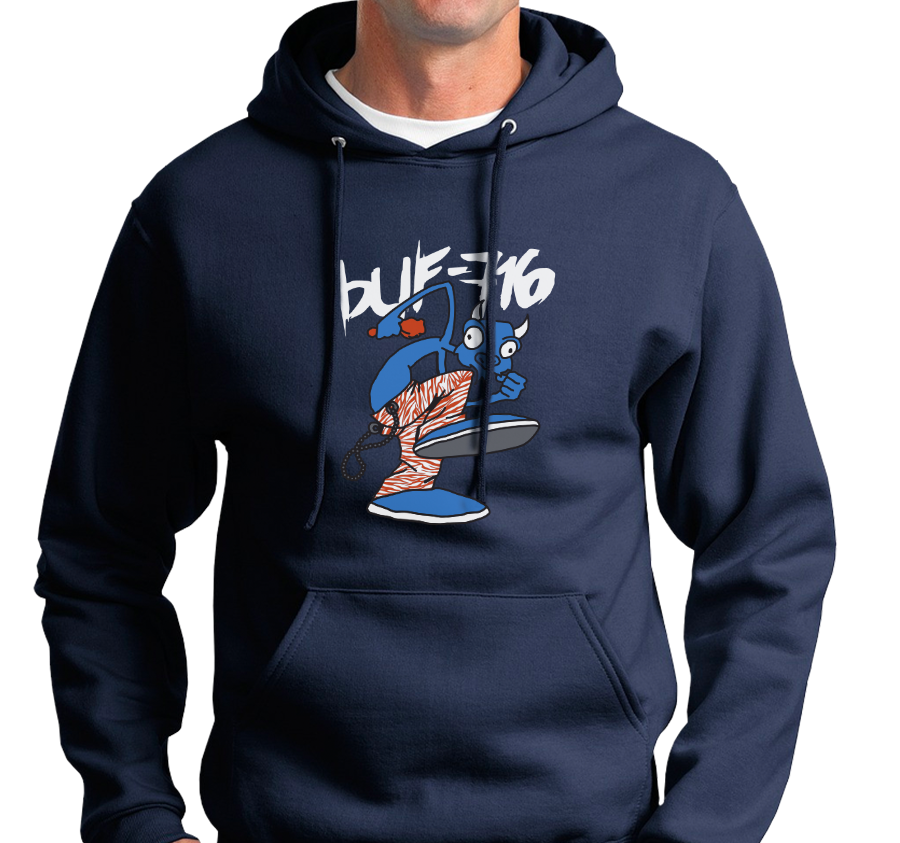 Sweatshirt Hoody, Navy (50% cotton, 505 polyester)