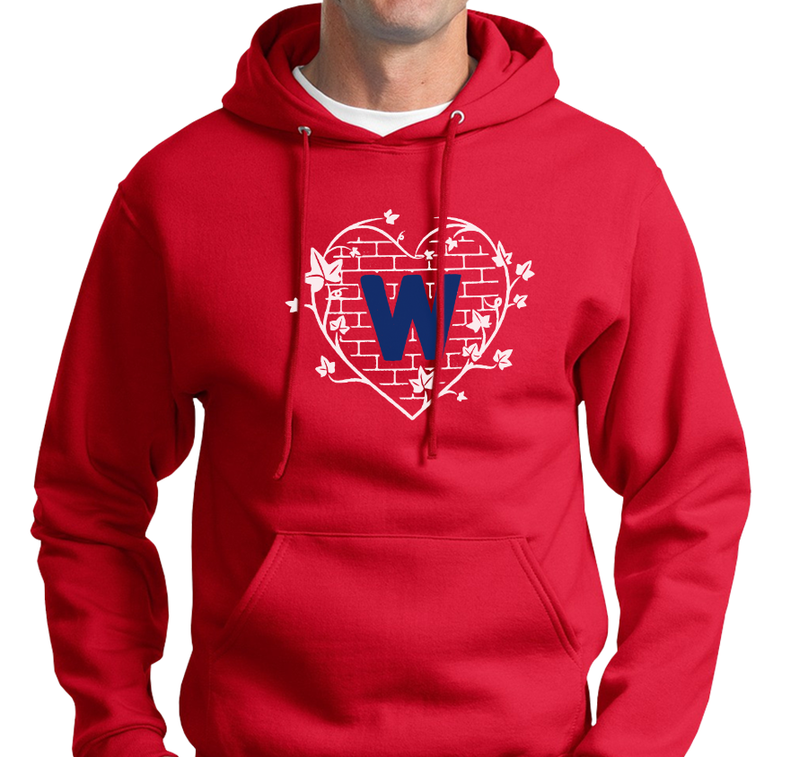 Sweatshirt Hoody, Red (50% cotton, 505 polyester)