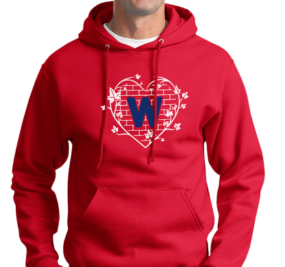 Sweatshirt Hoody, Red (50% cotton, 505 polyester)