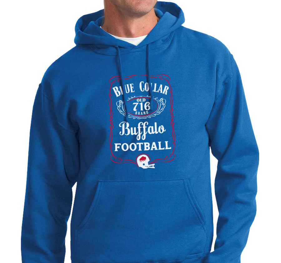 Sweatshirt Hoody, Royal (50% cotton, 50% polyester)