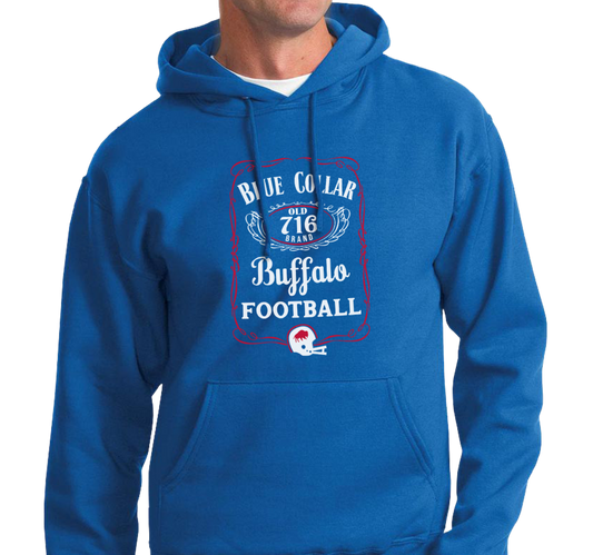 Sweatshirt Hoody, Royal (50% cotton, 50% polyester)