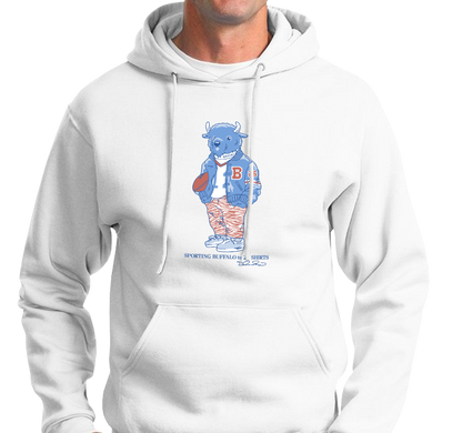 Sweatshirt Hoody, White (50% cotton, 50% polyester)