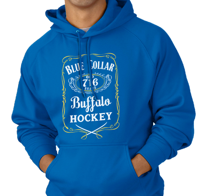 Sweatshirt Hoody, Royal (50% cotton, 50% polyester)