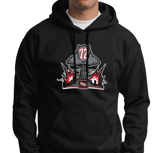Sweatshirt Hoody, Black (50% cotton, 50% polyester)