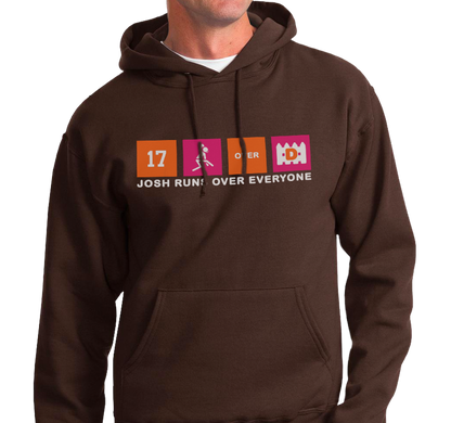 Sweatshirt Hoody, Chocolate (50% cotton, 50% polyester)