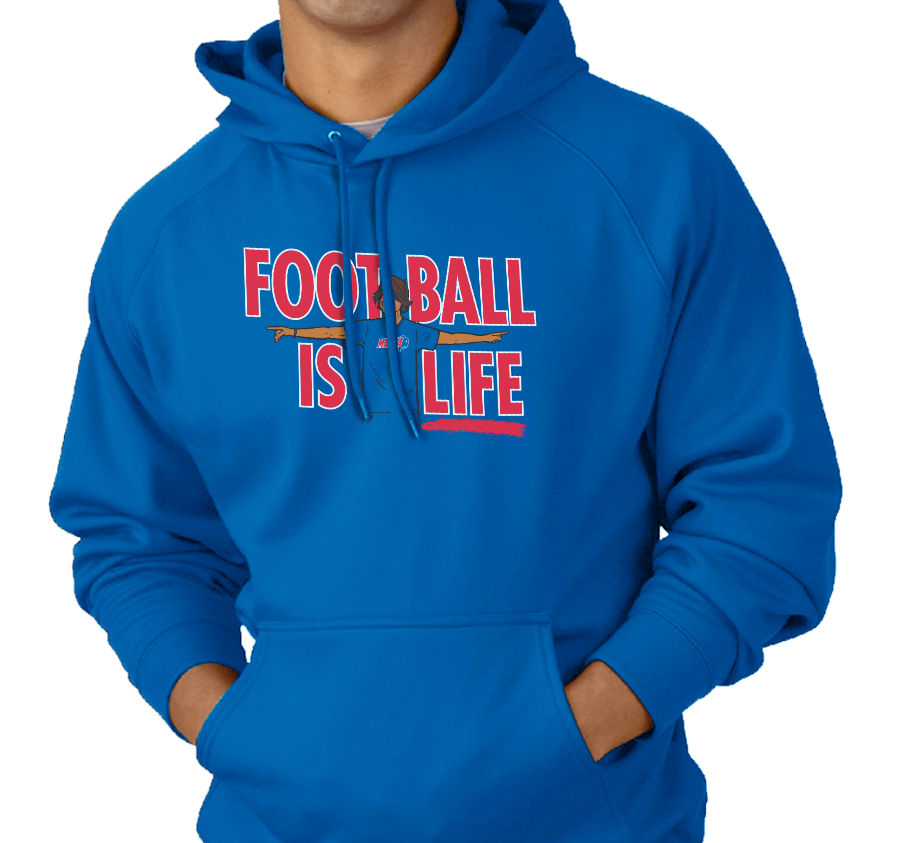 Sweatshirt Hoody, Royal (50% cotton, 50% polyester)