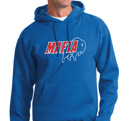 Sweatshirt Hoody, Royal (50% cotton, 50% polyester)