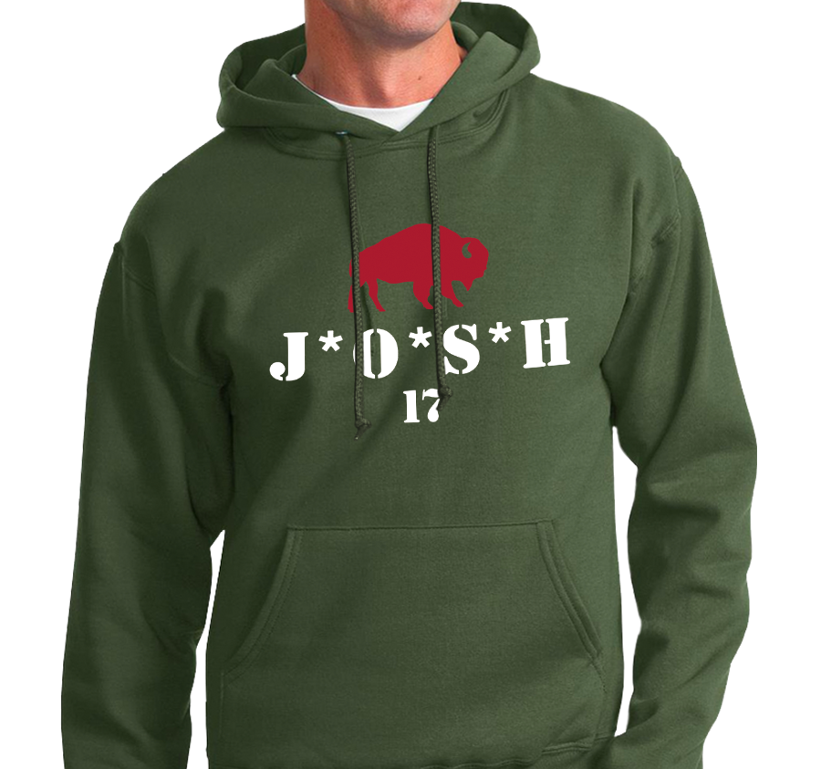 Sweatshirt Hoody, Military Green (50% cotton, 50% polyester)