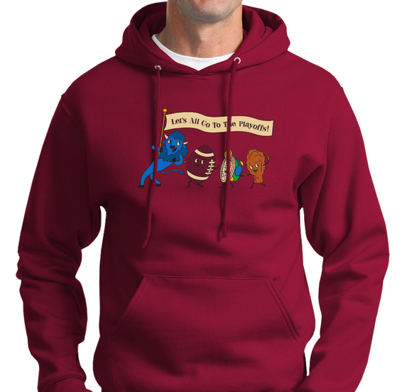 Sweatshirt Hoody, Cardinal (50% cotton, 50% polyester)