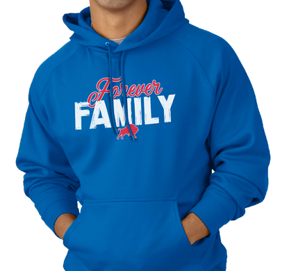 Sweatshirt Hoody, Royal (50% cotton, 50% polyester)