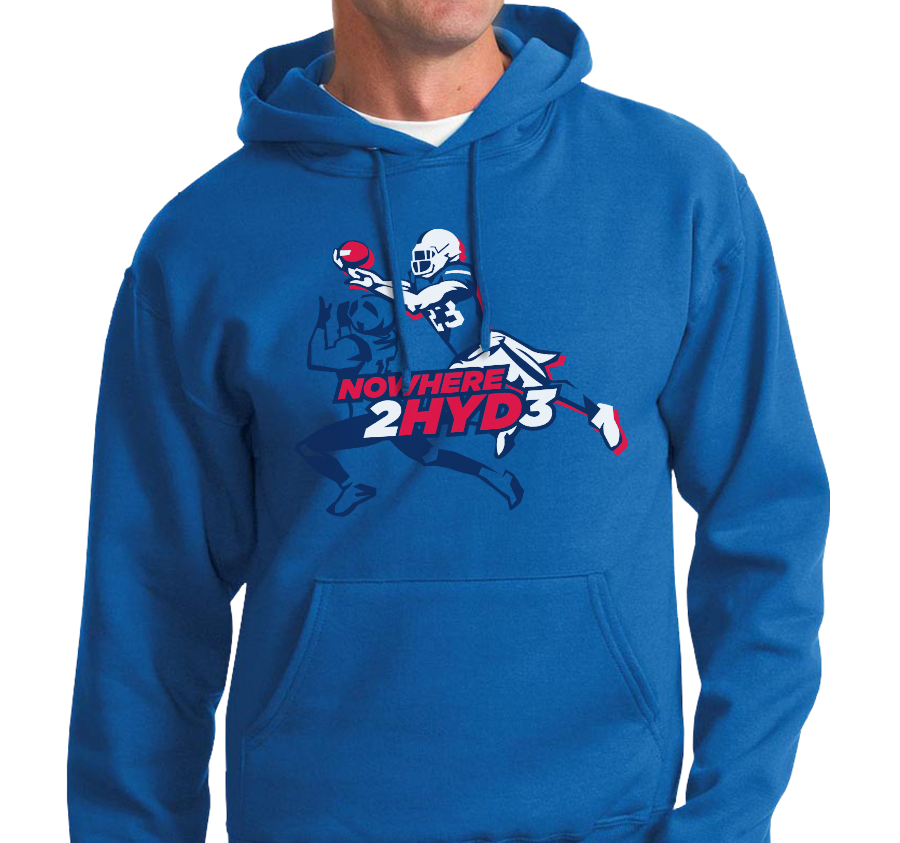 Sweatshirt Hoody, Royal (50% cotton, 50% polyester)