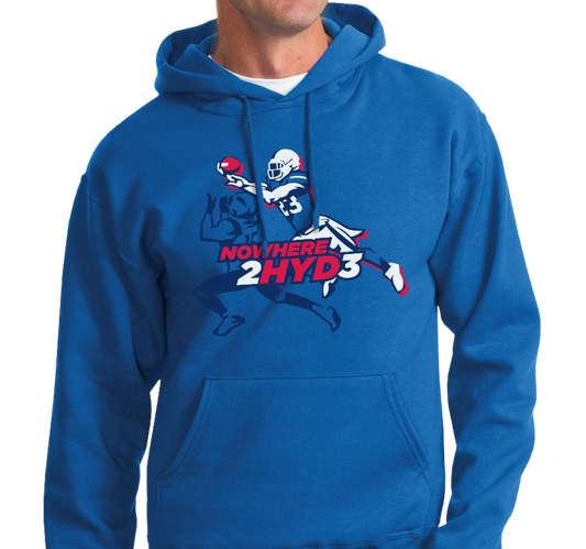 Sweatshirt Hoody, Royal (50% cotton, 50% polyester)